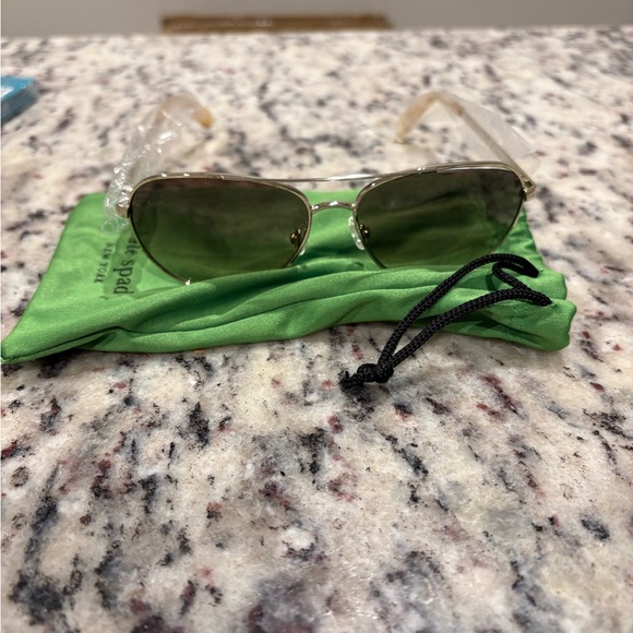 Kate Spade Emmaline Aviator Silver Sunglasses - Picture 2 of 4